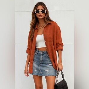 TFR Distressed Mini Skirt